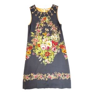 Dolce & Gabbana Girl Dress | Black and Flower | Size 11-12Y